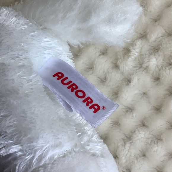 Aurora World Plush White Unicorn with Pink Horn Stuffed Animal Toy 🦄 - Picture 11 of 14